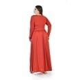 thumbnail image 3 of Maxi vestido con aberturas Roman Fashion /Tallas Extras, 206DX (Ladrillo) naranja oscuro 42, 3 of 6