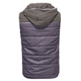 thumbnail image 5 of Men's Plus Size Outdoor Winter Vest Outerwear Hooded Padded Puffer Sleeveless Vest Gray 4XL, 5 of 7