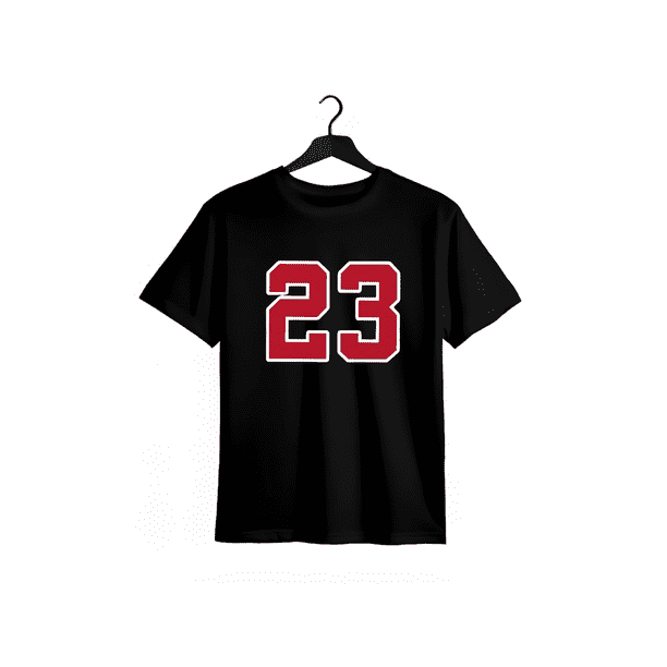 Women's Casual Tee – Short Sleeve Design with Playful Number '23' for everyday Style