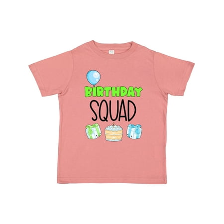 

Inktastic Birthday Squad Balloon Cake and Presents Gift Toddler Boy or Toddler Girl T-Shirt