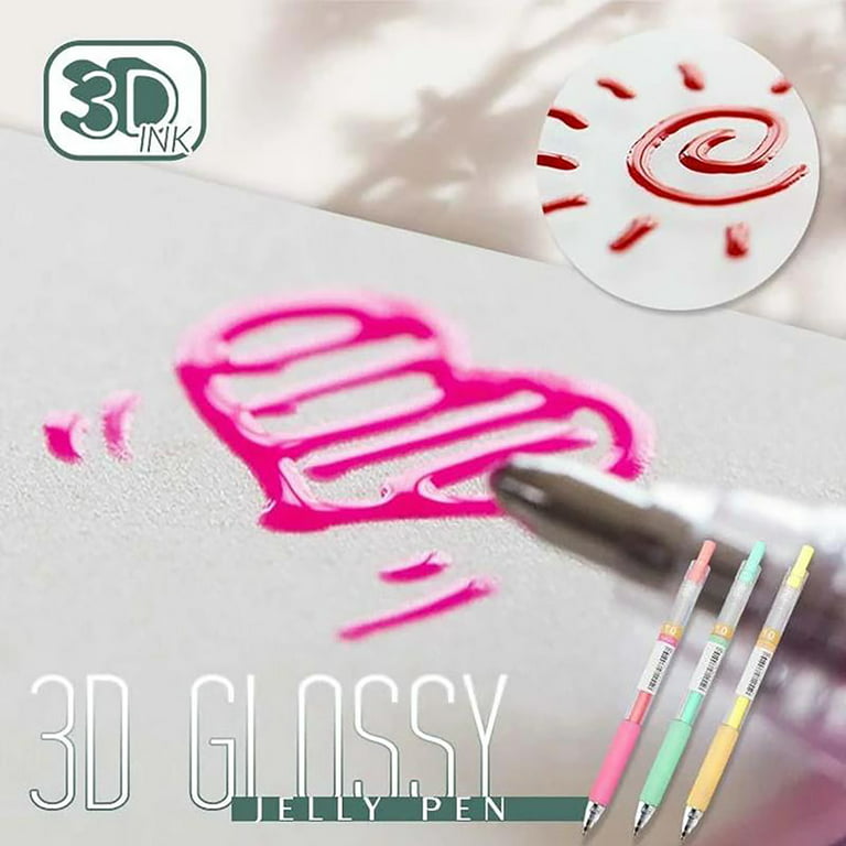 3D Jelly Pens ( set of 6 )