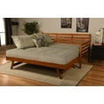 thumbnail image 2 of Kodiak Furniture Boho Wood Daybed/Pop Up in Barbados Brown w/ Blue Mattresses, 2 of 10