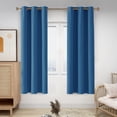 thumbnail image 5 of Deconovo Blackout Curtains Grommet Top Room Darkening Curtain for Living Room 42x84 inch Dark Blue Set of 2, 5 of 6