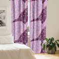 thumbnail image 2 of Ambesonne Floral Curtains, Simple Art Botanical Plot, Pair of 28"x84", Pale Lilac White Mauve, 2 of 5