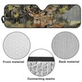 thumbnail image 6 of Yuyamidu Camouflage Hunting Deer Windshield Sun Shade Compatible with Jeep Wrangler JK JL Bolck UV Rays & Protect Car Interior Heat Shield Cover, 6 of 7