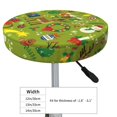 thumbnail image 4 of Kll Christmas Round Bar Chair Cushion Cover 13 Inch,Bar Stool Protector With Elastic, Soft Washable, 4 of 7