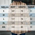 thumbnail image 3 of Dinheiro Blusa de manga larga con cuello largo y botones para mujer (caqui), M,, 3 of 5