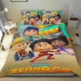 thumbnail image 1 of Equipo Zenko Go Conjunto de sábanas temático, trío de piezas, cómodo y amigable con la piel, diseño único, regalo de decoración para el hogar para familiares, amigos y fans,140cm *210cm, 1 of 6
