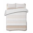 thumbnail image 2 of Brown Stripe Twin Size Down Alternative Comforter, Lightweight Comforter Quilt Bedding Set with Pillow Shams Modern Rustic Horizontal Brown Striped All Seasons Bed Comforter Duvet Insert 68"x86", 2 of 7