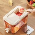 thumbnail image 4 of Refrigerator Drinks Dispenser with Spigot Leakproof Food Grade Water Container | Slim Juice Dispenser for Summer Drinks Tea Coffee Milk Cider for Parties, 4 of 4