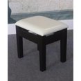 thumbnail image 1 of Comforting Dressing Stool, White & Black, 1 of 1