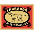 thumbnail image 2 of Rogan, Mark 32x25 Black Ornate Wood Framed with Double Matting Museum Art Print Titled - Labrador Safety Matches, 2 of 4