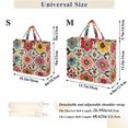 thumbnail image 2 of FORMRS Womens Corduroy Tote Bag Crossbody Shoulder Handbag with Pocket, Colorful Flowers, 2 of 7