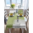 thumbnail image 3 of Sage Green Abstract Rectangle Tablecloth, Grey Geometric Oil Painting Vintage Waterproof & StainResistant Tablecloth, Washable Oil-proof Table Cover for Dining/Party/Wedding/Camping/Buffet 52x70 In, 3 of 9