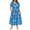 5867-Blue Tie Dye, variant on Plus Size Dresses 3X Colorful Floral Fall Dresses for Women Fashion Midi Sundresses Short Sleeve V Neck Dresses Loose Fit Summer Dress With Pocket 3XL 22W 24W