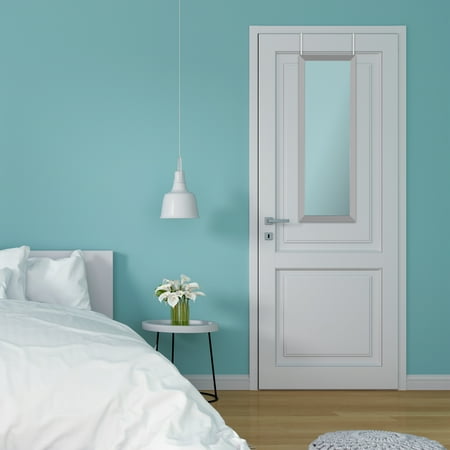 Mirrorize Canada 42x14 Silver Framed Over The Door Mirror Full Length Hanging Mirrors For Hallway Entryway Bathroom Bedroom Rectangle Large Long Door Mirror Full Length Hanging Mirrors, Oversized Full Length Mirror Canada