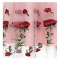 thumbnail image 5 of IBTOM CASTLE Women Vintage 1950s Embroidered Off Shoulder 3/4 Sleeves Flower Rose Wedding Cocktail Party Swing Gatsby Evening Short Gown S Pink, 5 of 8