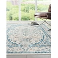 thumbnail image 4 of Unique Loom Lola Collection Area Rug - Traditional (7' 10" x 10' 2" Rectangle Light Gray/Cream), 4 of 12