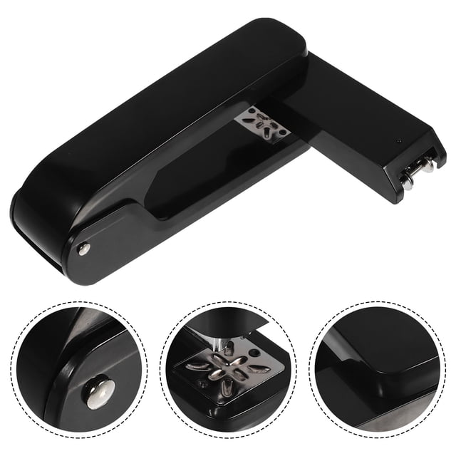 OUNONA Rotary Stapler Portátil Negro Para Oficina Con Ergonómico Y Durabilidad