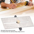 thumbnail image 3 of Steel Adjustable Bevel Gauge 304 Stainless Steel Multifunctional T Shaped Sliding Ruler Woodworking Setting Tool, 3 of 8