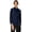 Navy, variant on Hartford Women’s Chef Coat with Cool Vent Side Panels, Lightweight Chef Jacket, Medium, Gray