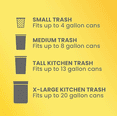 thumbnail image 4 of Glad ForceFlex Drawstring Trash Bags, 13 Gal, Fragrance Free,37 Ct, Pack May Vary, 4 of 4