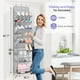 thumbnail image 4 of Organizador de zapatos MISSLO Over the Door, 20 pares, gris, 4 of 7