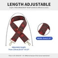 thumbnail image 2 of DONGTIAN Embroidered Bag Straps Replacement Adjustable Guitar Strap Shoulder Purse Straps Replacement Crossbody Silver Clasp Style 04, 2 of 4