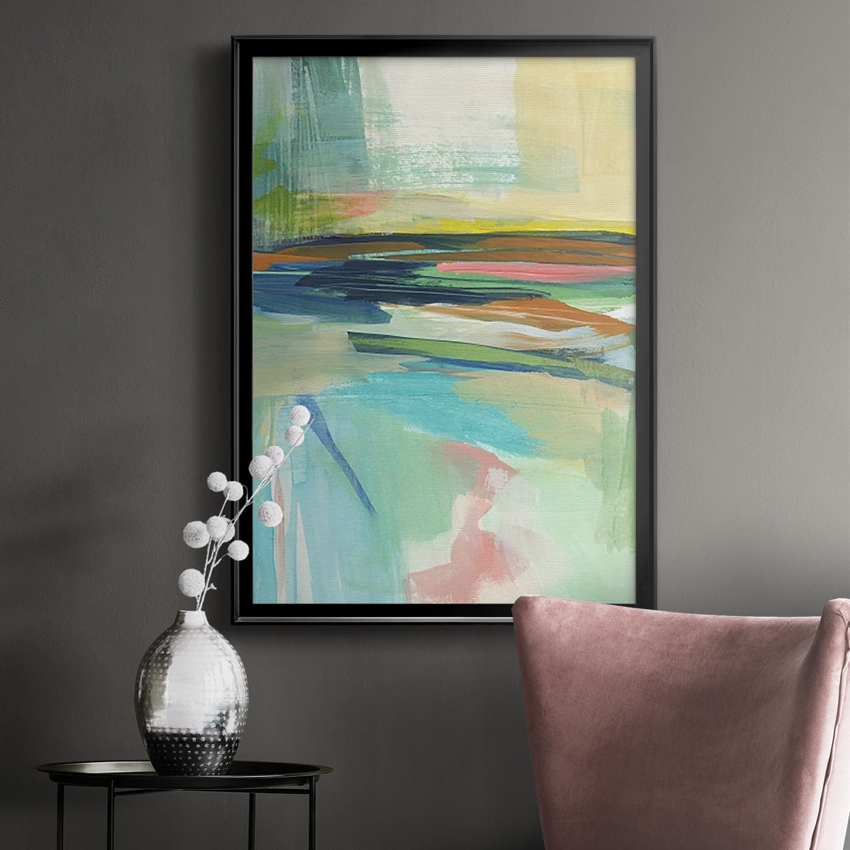 Radiant Horizon II Premium Framed Print, in Gold, Black, or Silver - Ready to Hang