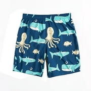 Beadeez Children Cartoon Funny Swim Trunks Quick Dry Beachwear Sports Casual Swim Shorts