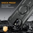 thumbnail image 6 of for iPhone 15 Case Magnetic with Camera Ring Kickstand, Slim Shockproof Military Protecive Wireless Charging Phone Cover Case Compatible with iPhone 15, Gray, 6 of 7