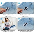 thumbnail image 4 of Uxcell Letras J Parches Negros de Planchar Letras J Parches Bordados para Ropa, Paquete de 9, 4 of 7
