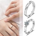 thumbnail image 3 of Couple Rings Adjustable for Wedding Suitable for Couples to Express Love, 3 of 7