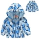 thumbnail image 3 of Gibobby Chaqueta de invierno para niñosChaquetas informales para niños pequeños y niñas con estampado de dibujos animados, abrigos con capucha y cremalle(Azul claro, 18-24 Meses), 3 of 4