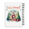 thumbnail image 2 of Merry Christmas Santa Reindeer Antlers Maine Coon Sleigh Xmas Winter Holiday Spiral Bound Journal Cat Lover Kitten Owner Gifts 5x7in Spiral Notebook - 00023, 2 of 5