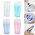 thumbnail image 4 of opvise 1 Set Nail Stamp Reusable Non-Deformed Good Ductility Round Silicone Stamper Transparent Nails Art Tool for Manicure, 4 of 8
