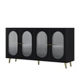 thumbnail image 3 of Accent Sideboard Cabinet with Acrylic Doors, Freestanding Storage Cupboard Console Table for Kitchen Dining Living Room Hallway Office, 3 of 11