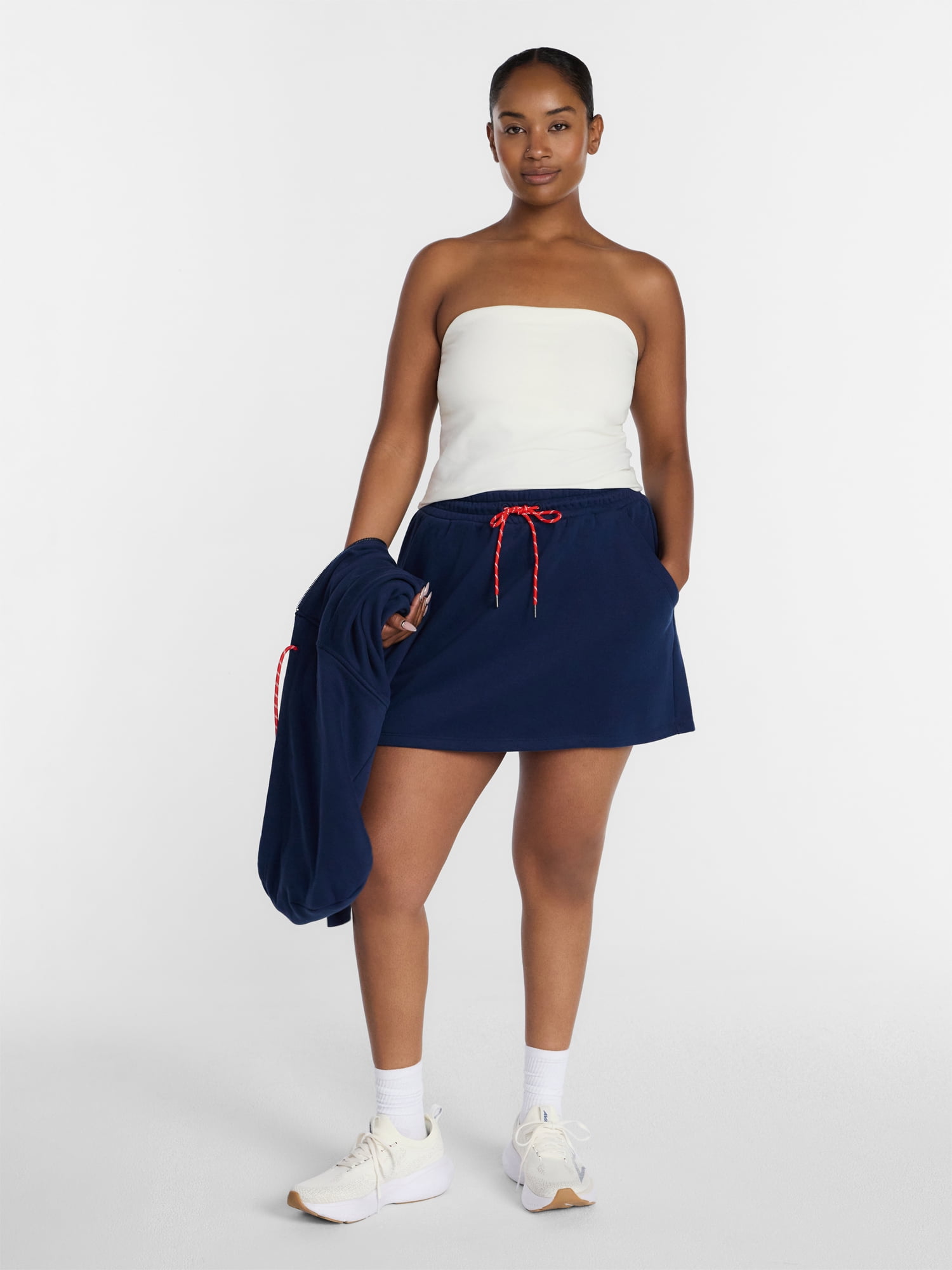 Athletic Works Women's and Women's Plus Drawstring Skort, Size XS-4X