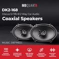 thumbnail image 2 of MB Quart Discus 5x7" & 6x8" 2 Way Car Audio Coaxial Speakers, 100W Peak, Pair, 2 of 11