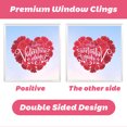 thumbnail image 5 of 9 Sheets Valentine's Day Window Clings Stickers Decorations,Love Heart Window Decorations Valentine's Window Decals for Home,Office,Valentines Party, Wedding, Anniversary Holiday Decoration Supplies, 5 of 10