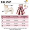 thumbnail image 5 of HOMEIORA 1pc Dog Dress Plaid Puppy Skirt with Lead Rope, Breathable Lightweight Dog Dress, Light Green, 5 of 7