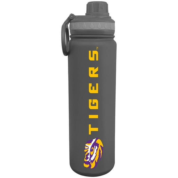 Gray LSU Tigers 24oz. Stainless Sport Bottle