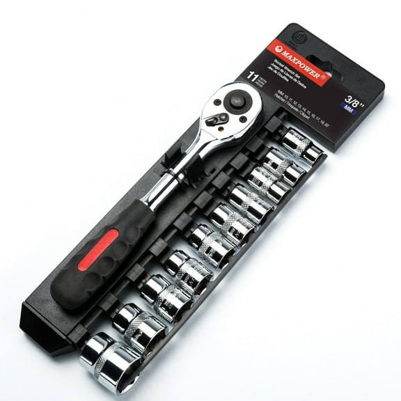 Maxpower 11pcs 3/8"Dr. Metric socket wrench set