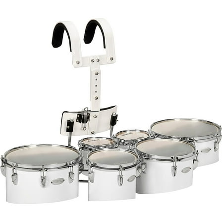 Sound Percussion Labs Birch Marching Sextets with Carrier 6/6/8/10/12/13 White