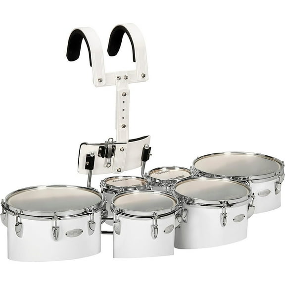 Sound Percussion Labs Birch Marching Sextets with Carrier 6/6/8/10/12/13 White