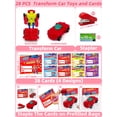 thumbnail image 2 of Regalos de San Valentín para niños Transform Car Robot Toys x28, 2 of 9
