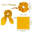 thumbnail image 4 of 6PCS Gomas para el cabello Satén Seda Conejo Oreja Lazo Bowknot Scrunchie Bobbles Lazos elásticos para el cabello Bandas Soporte para cola de caballo para accesorios de mujer, 4 of 5