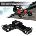 thumbnail image 3 of Extensión de espejo retrovisor (negro), kit de adaptador de espejo retrovisor de motocicleta de aluminio Extensor de montaje vertical de 10 mm y 8 mm con orificios de montaje M10 o M8. Alternativas a, 3 of 5