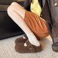 thumbnail image 5 of Willtoo Mary Jane Slippers for Women Cozy Dressy Ballerina Flats Shoes 2026 Vintage Non-Slip Shoes Slipper, 5 of 5