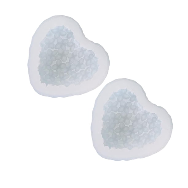 Advancent Celebre el amor con un molde de silicona para velas con forma de corazón y moldes para piruletas con forma de rosa, para jabón, Cocina y Comedor METRO